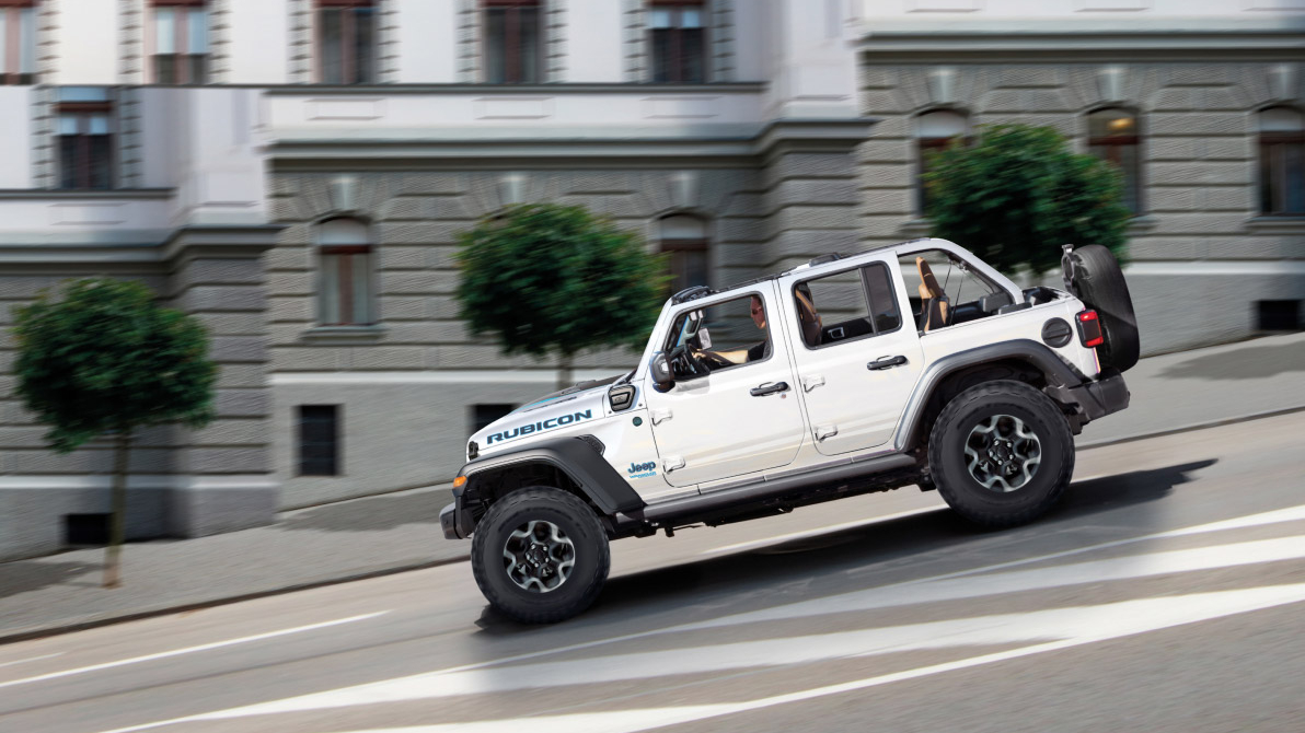 Neuer Jeep Wrangler 4xe Plug-in-Hybrid, offizielles Jeep Autohaus in